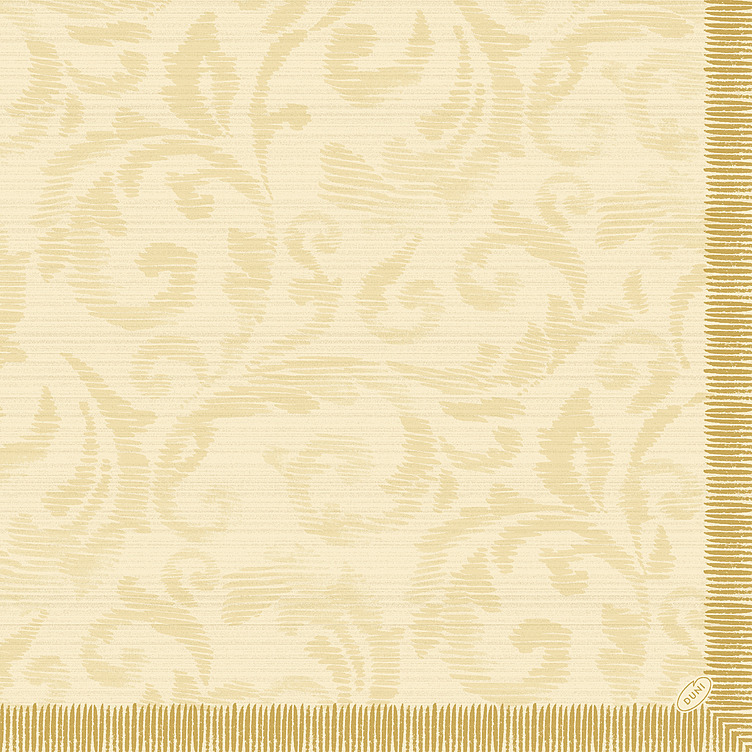 Serviett dunilin 40cm rich damast creme  45stk