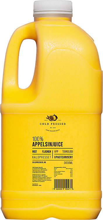 Appelsinjuice uten fruktkjøtt  3050ml