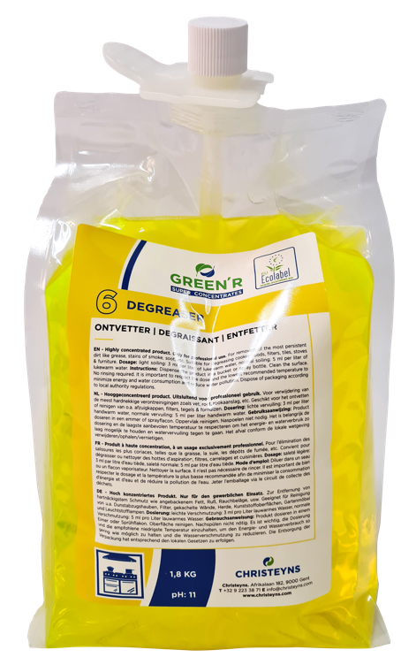 Green r superconcentrates 6 degreaser 1,8kg