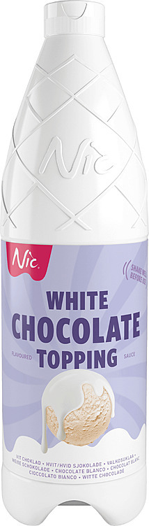 Topping hvit sjokolade  0,9l