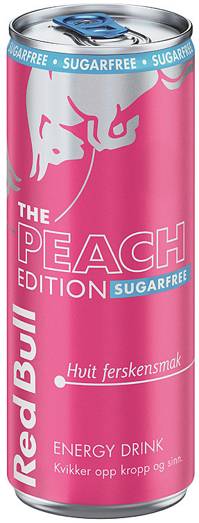 Red bull summer edition sukkerfri hvit fersken   24x250ml