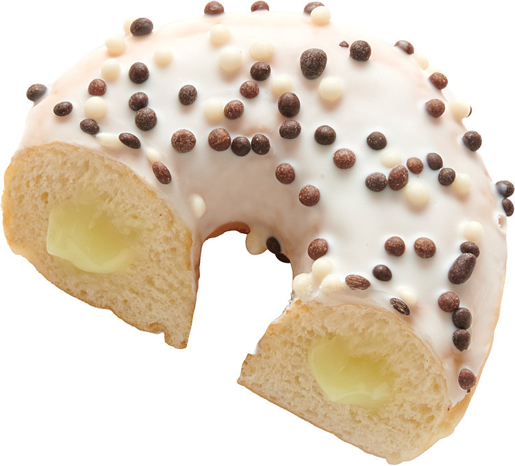 Donut filled with cream  48x70g  krt