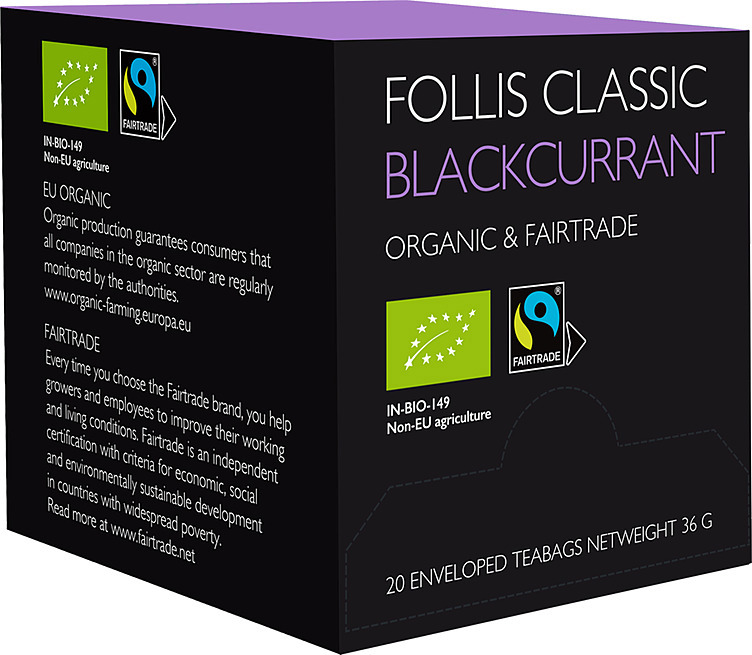Blackcurrant tea økologisk & fairtrade  20stk