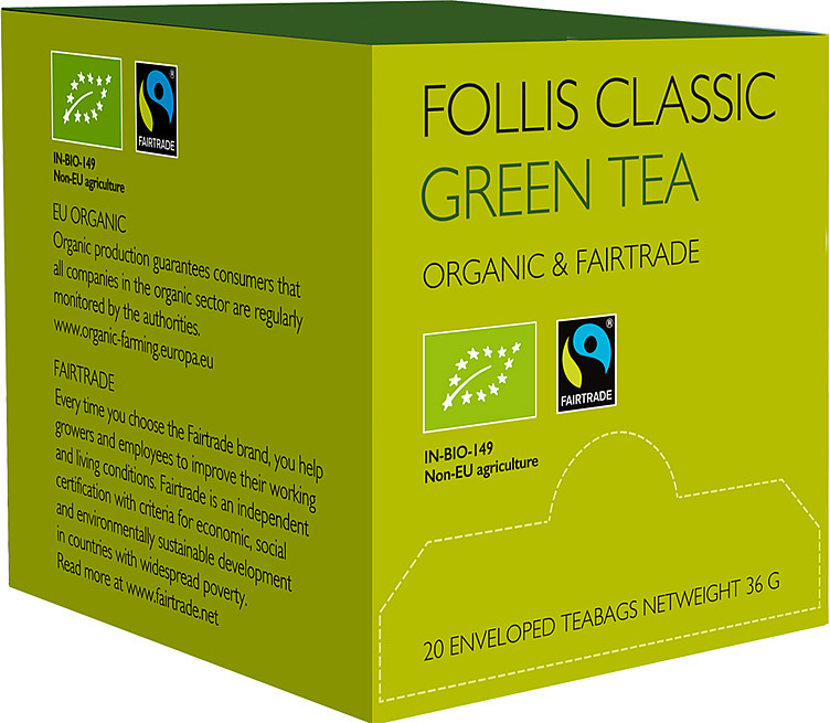 Green tea økologisk & fairtrade  20stk