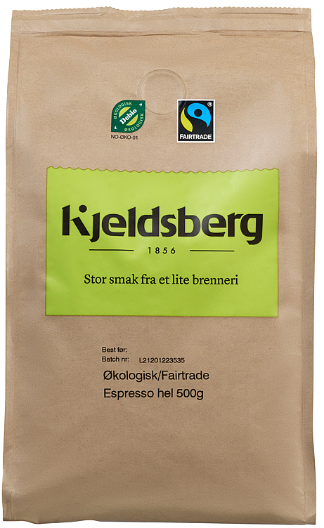Kaffe, espresso, hele bønner ft, økol.  12x500g