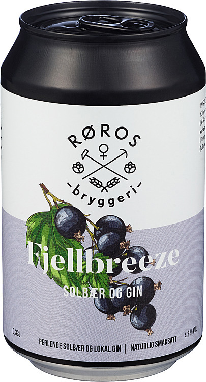 Røros fjellbreeze solbær  4,2%  24x33cl