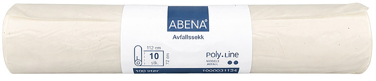 Avfallssekk klar 100l 72x112cm sterk  10stk