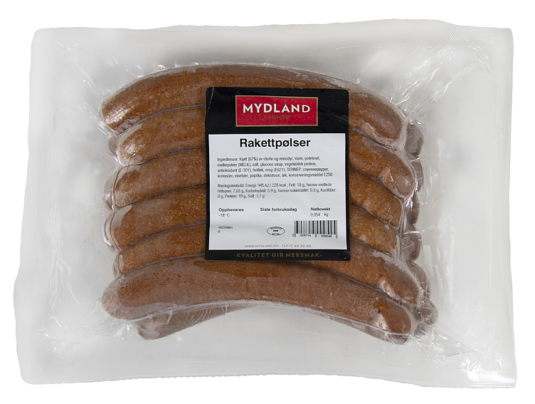Rakettpølse frys   kg