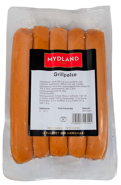 Grillpølser frys  600g