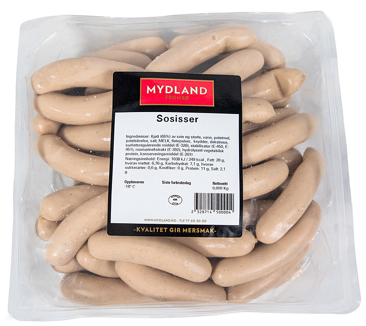 Sosisser frys   kg