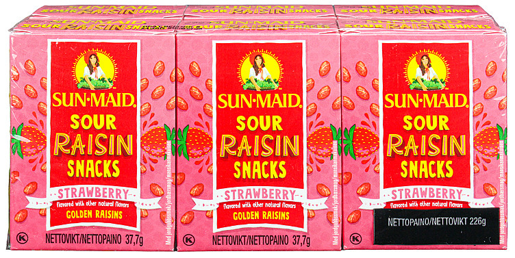 Rosiner sour strawberry  6x37,7g