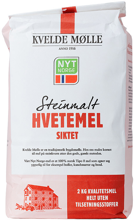 Wheat flour tipo 0, nyt norge  2kg