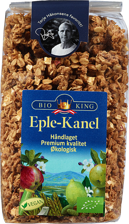 Crunchy eple-kanel økol. vegansk   375g