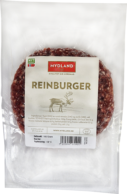 Reinsdyrburger frys   165g