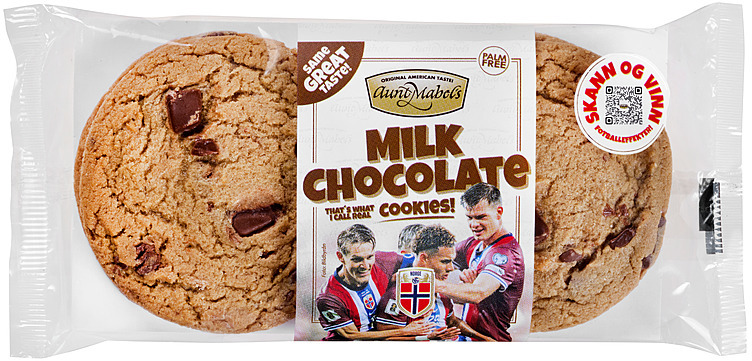 Milk chocolate cookie 4pk   180g