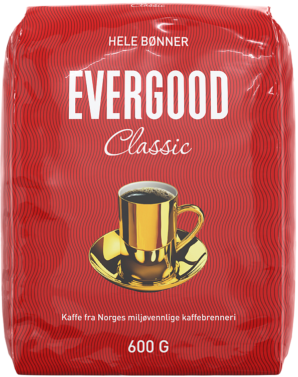 Evergood classic hele bønner   6x600g
