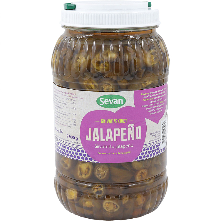 Jalapeno grønn skivet  2,9kg
