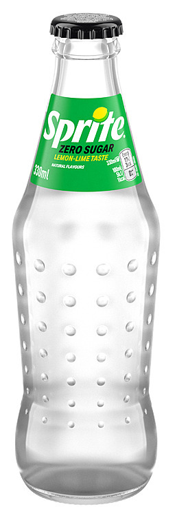 Sprite zero lemon lime glassflaske  24x33cl