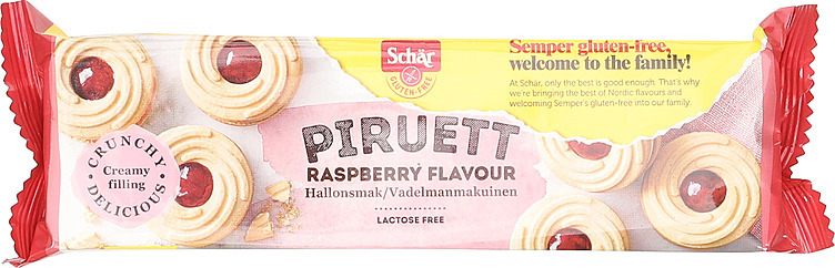 Piruett raspberry  110g
