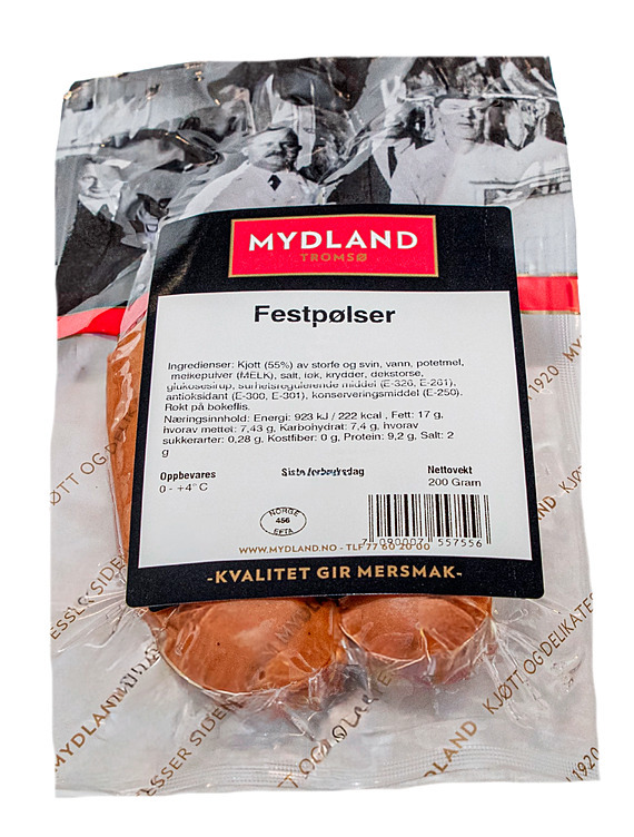 Festpølser 2pk  200g