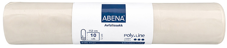 Avfallssekk klar 100l 72x112cm ekstra sterk  10stk