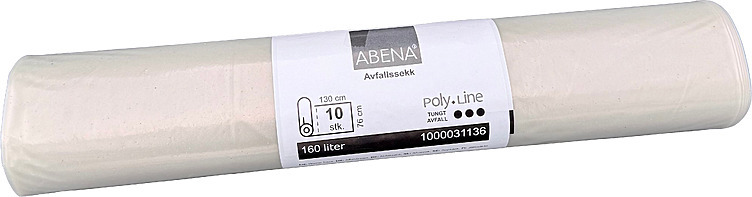 Avfallssekk klar 160l 76x130cm sterk  10stk