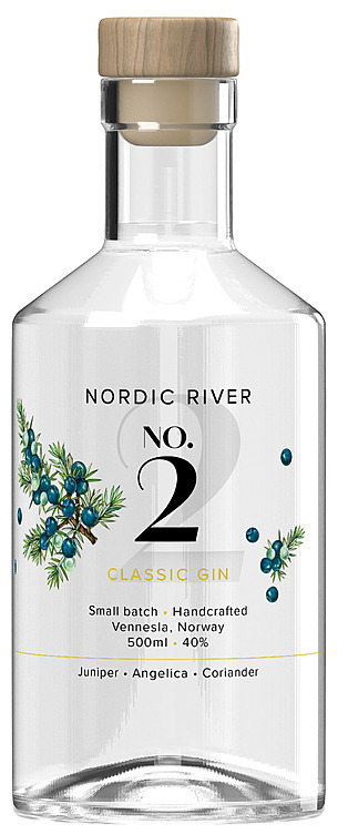 Nordic river classic gin   40%   50cl