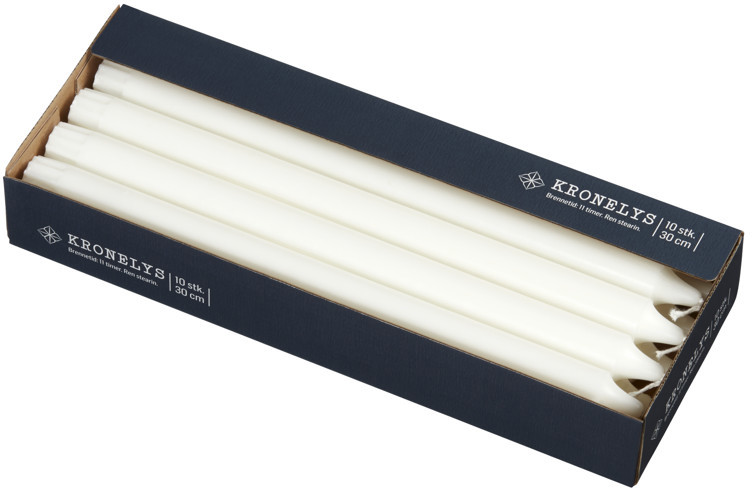 Kronelys stearing 30cm  10stk