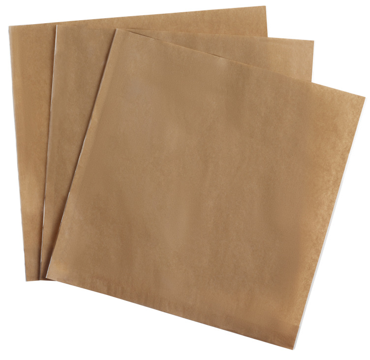 Rundstykkepose brun film i front 21x21  1000stk