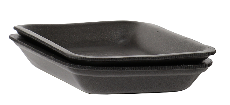 Skumskål sort ap2 180x135x27mm  500stk