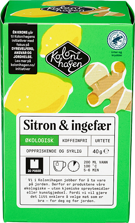 Tea lemon  & ginger infusion  20bg