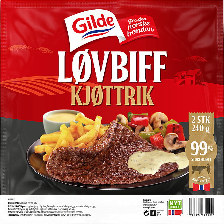 Løvbiff  240g