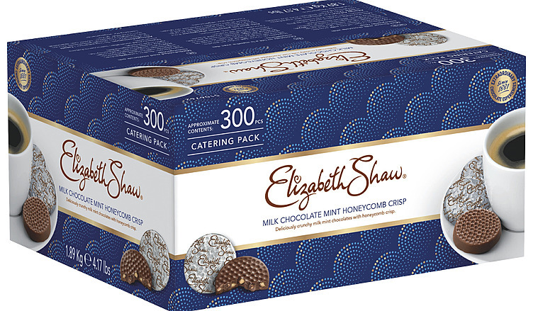 Melkesjokolade mørk mint/crisp kuvert  300x6,5g