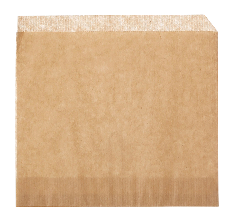 Hamburgerlomme brun pe 17x16cm  1000stk