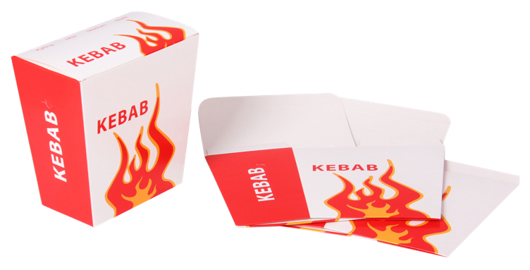 Kebab boks 12x7x15,5cm  250stk