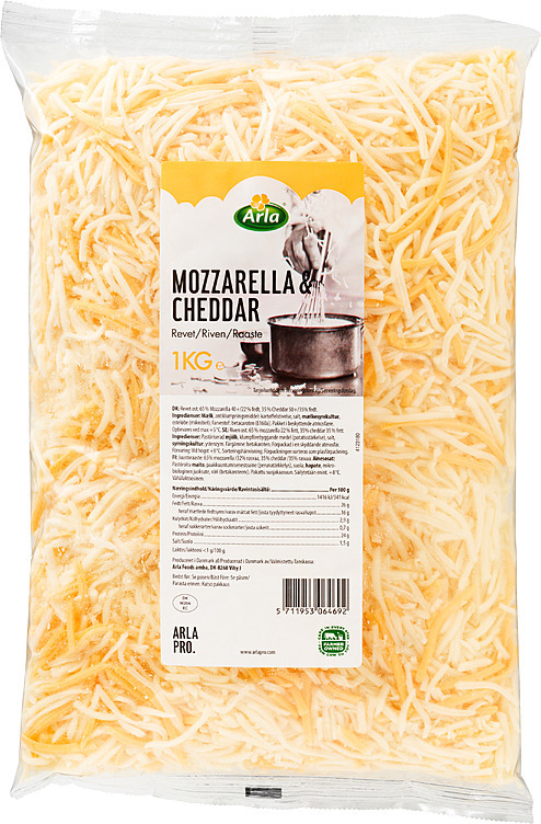 Mozzarella & cheddar  1kg