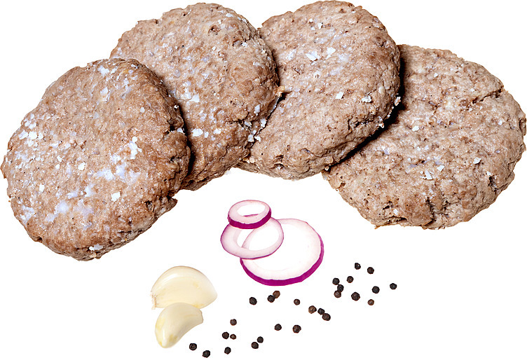 Beef burger 150g stekt  4xca1,25kg  kg