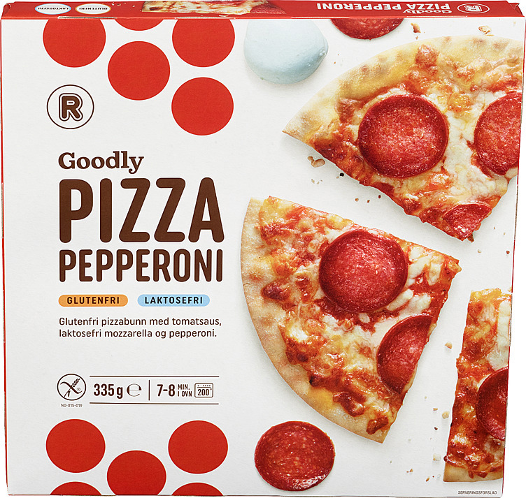 Pizza pepperoni glutenfri  335g