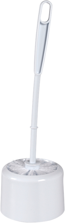 Toalettbørste 35cm ø8cm hvit pp  stk