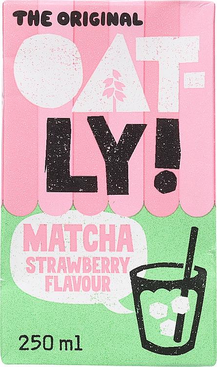 Matcha strawberry flavour oat drink  250ml