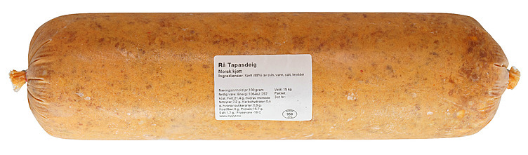 Tapasdeig rå fryst  15kg  krt
