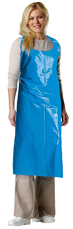 Engangsforkle plast blå  90x130 40my  50stk