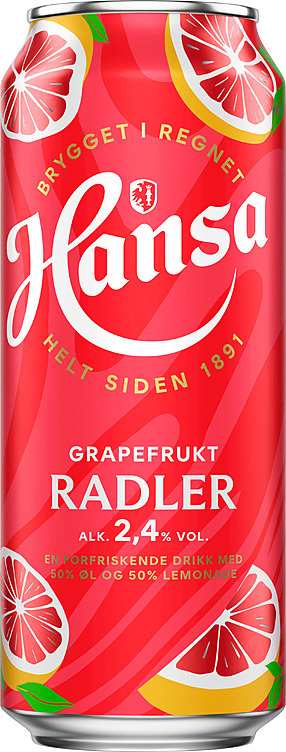 Hansa radler grapefrukt bx   2,4%   24x50cl