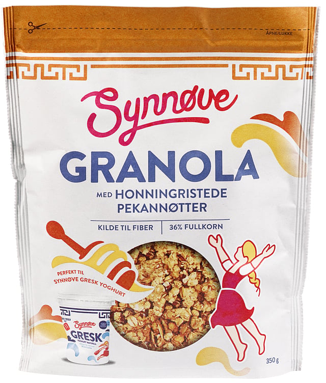 Granola med honningristede pekannøtter  350g