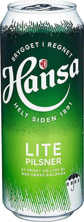 Hansa pilsner lite glutenfri bx   4,3%   24x50cl