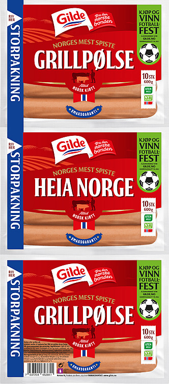 Grillpølse  3x600g