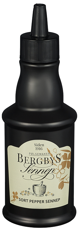 Sennep svart pepper  235g