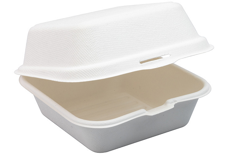 Hamburgerboks fiber 155x152x78mm  50stk
