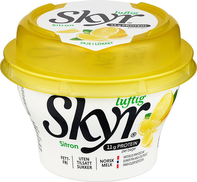 Skyr luftig sitron beg   130g