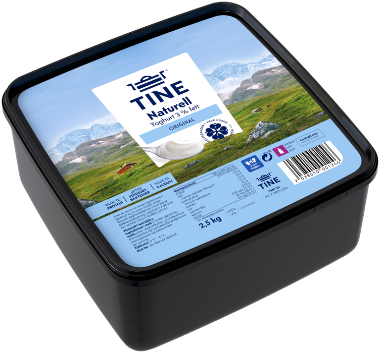 Yoghurt naturell    2,5kg